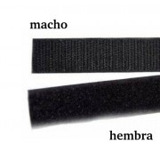 Velcro adhesivo negro, macho y hembra